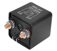 Tbest Relé de Arranque de 12V 4 Pines 200A Interruptor Duradero | Diseño resistente, terminales de cobre, compatible con grúas, rendimiento confiable, para precalentamiento de automóviles.