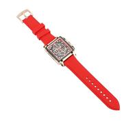 Tbest Reloj de Cuarzo para Hombres Correa de Silicona Moda Luminosa Reloj Cronógrafo Analógico Hueco Informal para Hombres de Cuarzo Rojo para Adecuado para Casi Cualquier Exterior, Ya Sea El o
