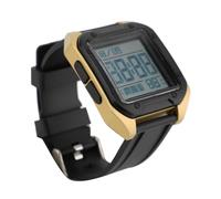 Tbest Reloj Digital para Hombres y Mujeres EL Retroiluminación Cronómetro Cuenta Regresiva Semana Alarma Correa de TPU Reloj a Prueba de Tiempo Banda Dorada Digital Water P está Diseñado para (Banda