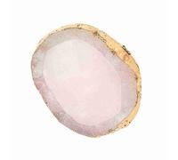 Tbest Resin Nail Art Palette, Golden Edged Design (Pink)