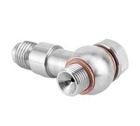 Tbest Restrictor de Aceite Turbo Alto Rendimiento Durable M11X1.0 a 4 Conta de Acero con Restricción de 1,0 Mm para GT25R GT28R GT30R GT35R Turbocompresores de Rodamiento de Bolas