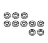 Tbest Rodamientos Miniatura 8mm, Doble Blindaje Acero 6mm | 10 piezas, Bajo nivel de ruido, Larga vida útil, Adecuado para proyectos de hobby