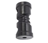 Tbest Rodillo Autocentrante para Remolque de Barco, Rodillo de Poliuretano Resistente Al Desgaste de 6 Pulgadas, Negro, Remolque Marino con Soporte de Eje de 5/8 de Pulgada de