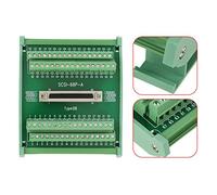 Tbest SCSI68 Módulo Terminal Hembra de 68 Pines | Compatible con PLC, Instalación en carril DIN, Diseño compacto, PCB de fibra de vidrio FR 4, Bloque de terminales de tornillo