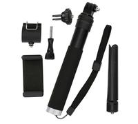 Tbest Selfie Stick Telescópico Mini Phipod Phipod Phone Pelipe TPU Aleación de Aluminio Aluminio Portátil Portátil para Yi Sports Camera Fotografía Móvil