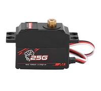 Tbest Servo Digital de Engranaje de Metal S0025M 25G para Coche a Control Remoto, Modelo de Barco, Servomotor Alto con Poco Ruido y Fácil Instalación, 1/12