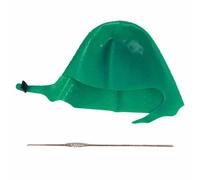 Tbest Sombrero de resaltado reutilizable para teñir el cabello, herramienta de tinte para el cabello con material de silicona, correa ajustable, ideal para salones de belleza y uso personal (verde)