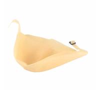 Tbest Sombrero de resaltado reutilizable para teñir el cabello, herramienta de tinte para el cabello con material de silicona, correa ajustable, ideal para salones de belleza y uso personal (dorado)