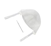 Tbest Sombrero de resaltado reutilizable para teñir el cabello, herramienta de tinte para el cabello con material de silicona, correa ajustable, ideal para salones de belleza y uso personal (blanco)