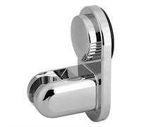 Tbest Soporte Ajustable para Cabezal de Ducha, sin Taladro, Montaje en Pared, Ventosa para Baño, 5 Engranajes Angulares, Agarre Fuerte, Ajuste Universal G1/2", Plateado ([Ventosa] Asiento de ducha