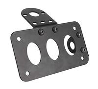 Tbest Soporte de Placa de Matrícula Lateral para Motocicleta de Aluminio