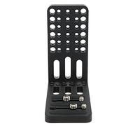 Tbest Soporte en forma de L para cámara de aleación de aluminio, placa de liberación rápida vertical con almohadilla de goma para cámaras FS7H FS5, negro