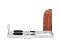 Tbest Soporte L de Agarre Manual para Cámara de Madera con Placa para Cámaras G7XII G7XIII (Silver)