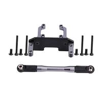 Tbest Soporte para servo de Coche RC, Soporte de Montaje servo de viga de Metal con Varilla de Enlace de dirección Compatible con Axial SCX10 II 90046 1/10 Crawler RC Car
