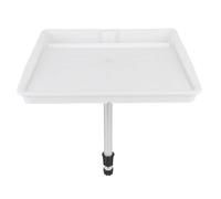 Tbest Tabla de cortar cebo de 18 x 14,75 pulgadas, ajustable, extraíble, mesa de limpieza de pescado con soporte de barra, agujeros de drenaje para el almacenamiento de cebos del transportador