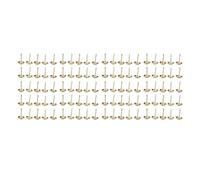 Tbest Tachuelas Decorativas para Muebles, Sujetadores de Plata Antigua de Acero Al Carbono a Prueba de Herrumbre para sofá Cama, Artesanías de Madera, Tablero de Corcho, 100 Uds. (GOLD)