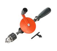 Tbest Taladro Manual de Manivela de 1/4 ", Taladro Manual para Carpintería con Piñones Dobles para Madera, Plástico, Metal, Portátil para Espacios Reducidos y Trabajo (3/8 de pulgada)