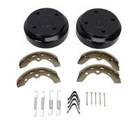 Tbest Tambores de Freno de Carro con Kit de Resortes de Zapatas de Freno, Kit de Zapatas de 101791101 Reemplazo de Efecto de Frenado Sensible para Club Car DS 1995 y Posteriores