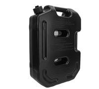 Tbest Tank de Almacenamiento a Prueba de Golpes Durment Durable 10L Copia de Gasolina de Emergencia Gas de Gasolina Puede Universal para Vehículos de Motocicleta ATV ATV ABS Negro (con soporte)