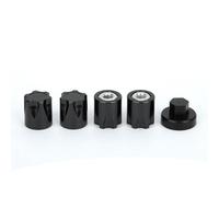 Tbest - Tapa Central para Llantas de Rueda RC, Tuerca M4 para Tapa de Rueda de Coche RC 4 Piezas para Traxxas TRX4 Axial SCX10 90046 D90 RC Car(Negro)