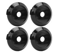 Tbest Tapa del Cubo Central de la Rueda Proof Black 64 Mm 4pcs Cubierta del Cubo de la Rueda del Automóvil ABS Universal ABS para Protección de Neumáticos del Vehículo