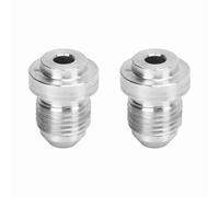 Tbest Tapones de Soldadura 6an, 2 uds., Accesorio de Tapón de Soldadura An6, Adaptador de Manguera de Metal sin Fugas para B16, Celda de, Enfriador de Aceite, Tanque de