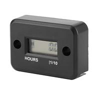 Tbest Taquómetro LCD Impermeable Inductivo de Hora Digital para Motores de Gasolina ATV Motocicleta Negra Resina 5.4x3.8x1.5cm
