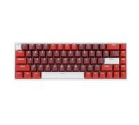Tbest Teclado Mecánico 60 por Ciento 68 Teclas RGB Retroiluminado Tipo C Teclado Portátil para Juegos con Cable con Rojo para Computadora con Puerto USB 60 por Ciento Mecánico Esto Adopta un
