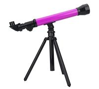 Tbest Telescopio para Niños con Trípode Telescopio Astronómico de Aumento 20X-60X para Principiantes, Juguete de Regalo de Ciencia Educativa Portátil para Exploración Espacial (Purple)
