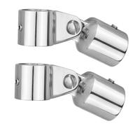 Tbest Terminal Deslizante para Toldo Bimini, Tapa Final para Tubo de Barco, Acero Inoxidable 316 25 Mm 1 Pulgada, for Montaje de Toldo Bimini (1 Pulgada (Tubo Redondo de 25 mm de diámetro))