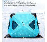 Tbest Tienda de Campaña para Pesca en Hielo con Mayor Resistencia Al Viento, Diseño de Doble Puerta para una Ventilación Óptima, Interior Espacioso, Ideal para Acamp y Eventos (S)