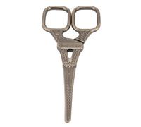 Tbest Tijera de Belleza de Acero Inoxidable, Diseño de Cabeza Redondeada | Herramienta de aseo portátil para cejas, recorte de vello de nariz, acero inoxidable duradero, perfecta para viajar, fácil