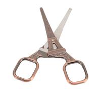 Tbest Tijera de Belleza de Acero Inoxidable, Diseño de Cabeza Redondeada | Herramienta de aseo portátil para cejas, recorte de vello de nariz, acero inoxidable duradero, perfecta para viajar, fácil