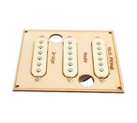 Tbest Tono Brillante, Set de Camisa de Bobina única para Guitarra Eléctrica con Kit Completo, Equilibrio de Impedancia óptimo, Espaciado Preciso de la Pieza de Polo, Instalación Fácil de Usar, (GOLD)