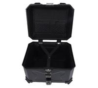Tbest Top Case Caja de Equipaje para Maletero de 45 L de Plástico ABS Impermeable con Bloqueo de Almohadilla de Respaldo Placa de Liberación Rápida para Almacenamiento de Casco