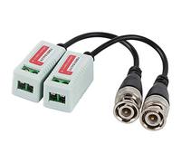 Tbest Transceptor Balun de Vídeo Pasivo de 2 Piezas HD-CVI AHD HDVI Transmisor de Cable de par Trenzado Compatible para Cámaras Analógicas HD Diseño Compacto