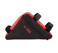 Tbest Triángulo de icleta Bolsa Impermeable Mountain Road icleta Marco de icleta Bolsa de Tubo Frontal Ox icleta Delantera Triciclo Bike Top Tube Triangle Tool Bag(Black&Red)