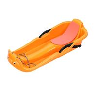 Tbest Trineo para Niños Pequeños con Respaldo y Doble Palanca de Freno | Cuerpo de Plástico PE con Cojín de Espuma EVA, Cuerda de Remolque Frontal para Transporte Fácil, Ideal para Deportes de