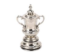 Tbest Trofeo de Copa de Fútbol de Metal Modelo 4.5 Cm | Altamente simulado, a prueba de corrosión, decorativo, coleccionable, adecuado para exhibición.