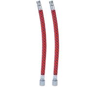 Tbest Tubo Extensor para Bomba de Bicicleta, Manguera de Inflado para Bomba de Bicicleta, 2 Piezas, Manguera Flexible con Válvula de Aleación de Goma, Fácil de Instalar y Operar con (Recubierto de