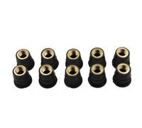 Tbest Tuercas de Pozo de Goma Insertos de Latón para Motocicleta (M5 10