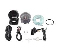 Tbest Turbo Boost Gauge Meter LED 2.5 Pulgadas 60 Mm 3.0 Bar DC12V Modificación de Automóvil de Alto Rendimiento Accesorios para Vehículos Turboalimentados Universal para Automóviles