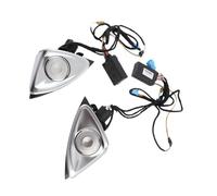 Tbest Tweeter Giratorio 4D de 64 Colores con Iluminación Ambiental Led para Clase E W213 2017-2021, Juego de Tweeters de Altavoces de Automóvil Silenciosos, Plug & Play de Acero Inoxidable