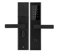 Tbest Ultrafino para Puertas de Madera Control de Aplicaciones, Entrada sin Llave con Contraseña/tarjeta/llave Mecánica, Cerradura de Seguridad de Aleación de Aluminio para el Apartamento del Hotel