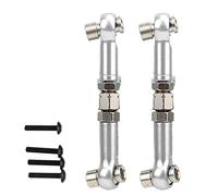 Tbest Varilla de Varilla de dirección RC, 2 Piezas Varillas de Varilla de dirección Trasera Delantera metálica para HPI RS4 Sport 3 1/10 Accesorios de actualización(Plata)
