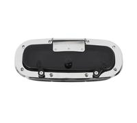 Tbest Ventana de Boque Porthole Marina Marina Aparte de Acero Inoxidable Vidrio Templado de Vidrio de Apertura hacia Adentro de la Escotilla con Pantalla para Yates RV 345x150 Mm