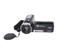 Tbest Videocámara 4K Videocámara Profesional 80MP HD Pantalla Giratoria de 3 Pulgadas Grabadora Digital con Zoom 18X con Flash LED Transmisión WiFi para Viajes Vlogging Creación de