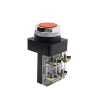 TBF-25/30 Interruptor pulsador de reinicio automático momentáneo 10 A 380 V tamaño pequeño Cabeza redonda plana 4 tornillos TBF-25 TBF-30(50R,30MM)