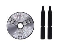 TBGCXJSV Mini Mandril de Torno K01-50 63 80 de 3 mordazas para carpintería, con Rosca de Montaje y Varilla roscada, Herramienta de Mandril de Torno autocentrante (K01-63)