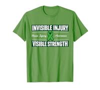 TBI Awareness - Cinta de Soporte Verde para Lesiones cerebrales Invisible Camiseta